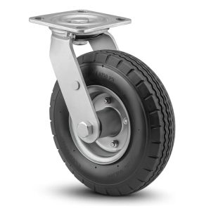 Rueda neumática giratoria de 8"x2.8", 300 lb-136 Kg