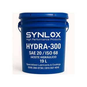 Aceite hidráulico Synlox Hydra 300 AW SAE 20 ISO 68 para maquinaria industrial